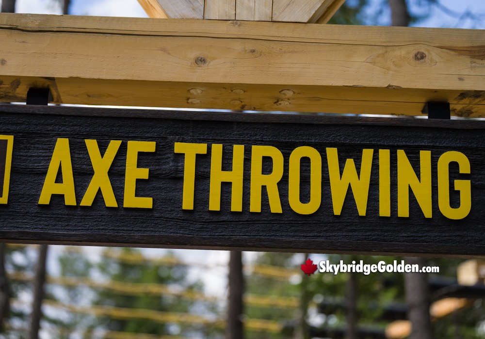 Axe Throwing Sign
