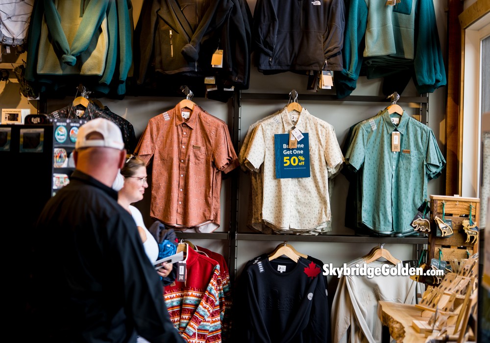 Shirts with Visitors Browsing