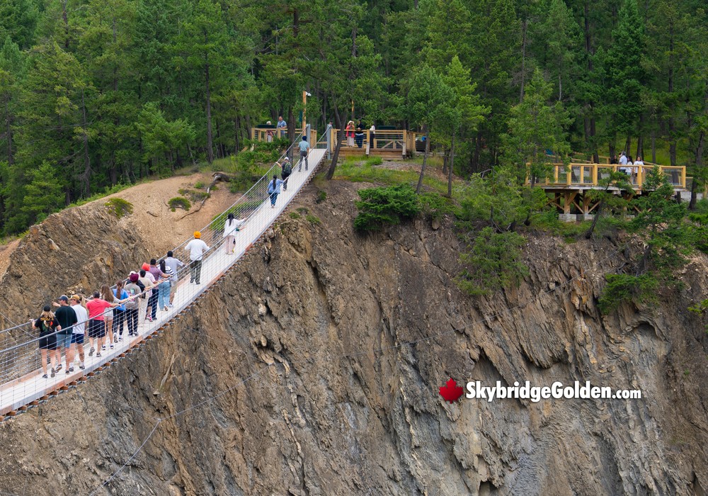 Visitors Walking Above View