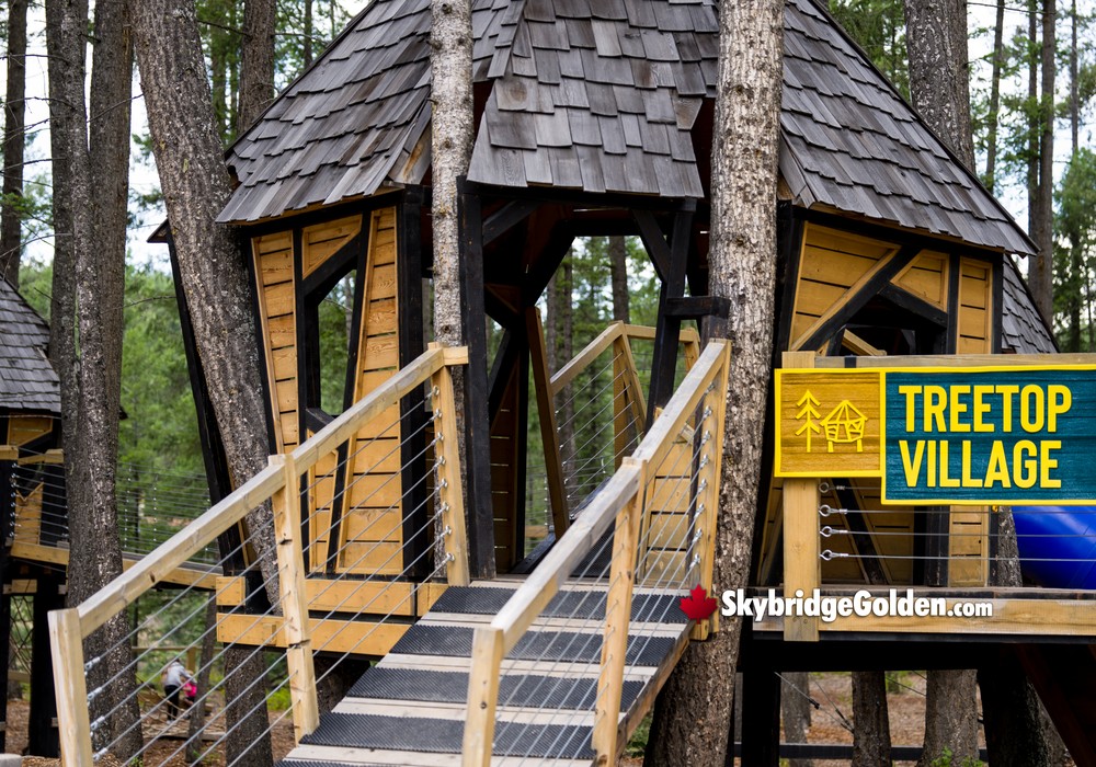 Skybridge Treetop Village Hut