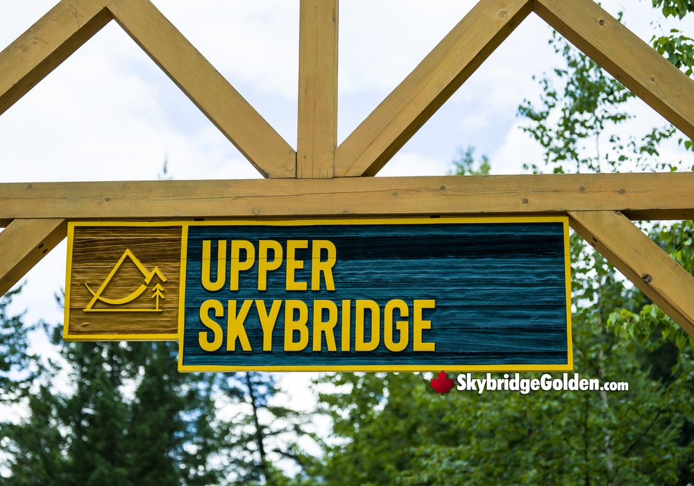 Upper Golden Skybridge Sign