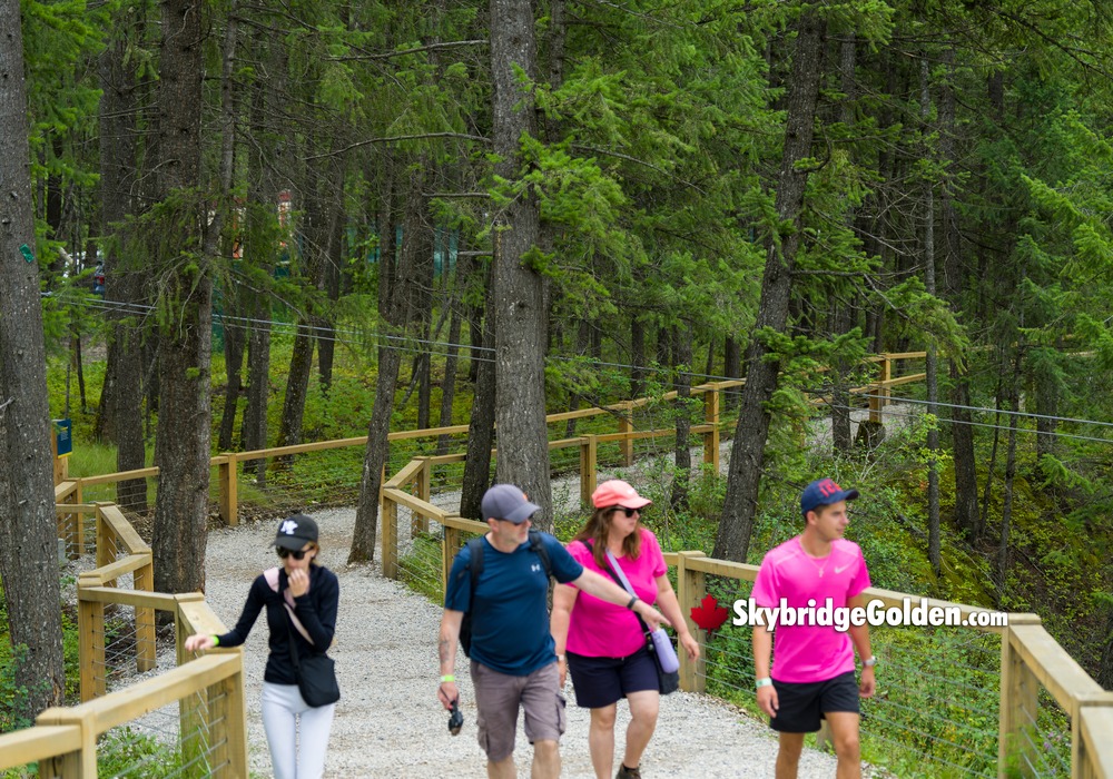 Visitors Along Trail
